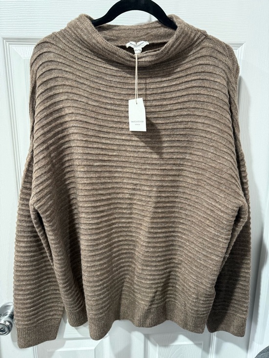 beachlunchlounge Sweaters - NWT beach lunch lounge Ribbed Mock Neck Sweater in Brown